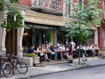 dining al fresco, West Village, New York City