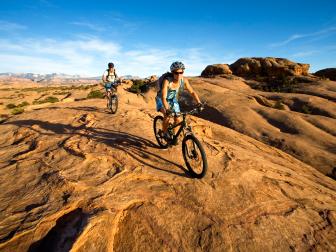 weekend trip, outdoors and adventure, slickrock biking trail, utah, moab
