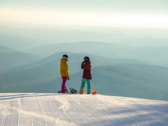 Snowboarding at Stratton Mountain