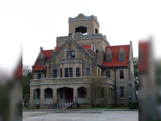 The Beauregard Parish Jail was established in 1914, under Sheriff W.A. Martin. The gothic style jail is commonly referred to as the "hanging jail". [via Beauregard Parish Sheriff's Office]